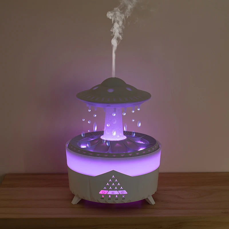 New UFO Raindrop Humidifier, Essential Oils, Aroma Air Diffuser