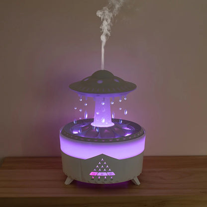 New UFO Raindrop Humidifier, Essential Oils, Aroma Air Diffuser 